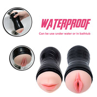 3 in 1 Male Masturbators Adult Sex Toys with Realistic Textured Mouth Vagina and Tight Anus, Men's Pocket Pussy Blowjob Stroker Anal Play Sex Toys for Men Masturbation