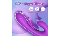 Rabbit Tapping Vibrator Dildo G Spot Vibrator with 7 Flapping Modes Sex Toys