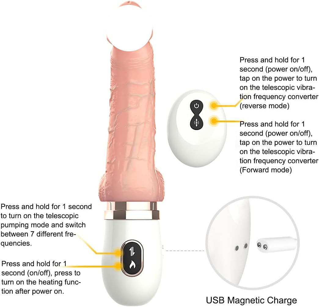 Penis Vibrator Rubber On Wall Medium Adult Toy for Women Pleasure Licking Wearable Smooth Flexible Silicone Wireless Remote Control Vibrating USB Rechargeable