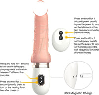 Penis Vibrator Rubber On Wall Medium Adult Toy for Women Pleasure Licking Wearable Smooth Flexible Silicone Wireless Remote Control Vibrating USB Rechargeable