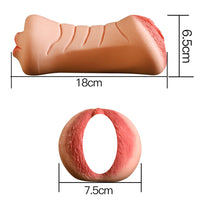 Deep Throat Red Lips Male Masturbator Artificial Silicone Masturbation Massager Aircraft Male Masturbator Aircraft Cup Butt Doll Cup Sex Toys Male Masturbator Artificial