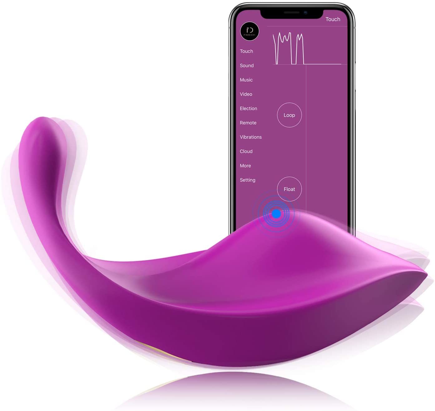 Clitorials Stimulation Masturbators Toy para mujeres;   Wearable Powerful Portable Vibrating Toy para mujeres con aplicación inalámbrica Potente pero silencioso