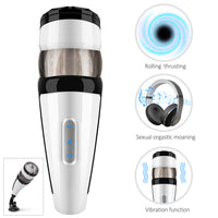 Male Masturbator Cup Sex Toys for Men Textured Vagina Masturbator;  Ultra-Soft Masturbation Stroker Aircraft Cup Penis Stimulator Handjob Male Sex Adult Toys for Men Pleasure Mens Masturbation Cup