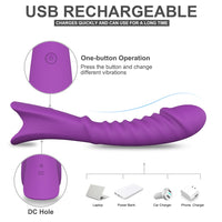 USB Rechargeable Portable 3 in 1 Massage Vibrator for Female Couple Interactive Toys Multi Powerful Vibranting Waterproof