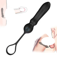 Portable Butt Anal Plug Multi Vibration Patterns Cock Ring Penis Ring Male Sex Adult Toys for Men Women Couples Solo Play Anal Vibrator Prostate Stimulator Prostate Massager