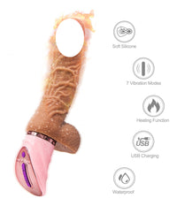 Silicone Soft Penis;  Sucker And Vibrator Remote Control 7 vibration modes; thrusting Dil-do toy for Women with 8 Vibrating Modes Silicone Dil-do Vibrator with Strong Suction Cup toy