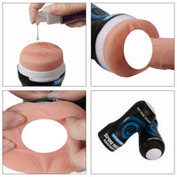 Male Masturbator Cup Sex Toys for Men Textured Vagina Masturbator;  Ultra-Soft Masturbation Stroker Aircraft Cup Penis Stimulator Handjob Male Sex Adult Toys for Men Pleasure Mens Masturbation Cup