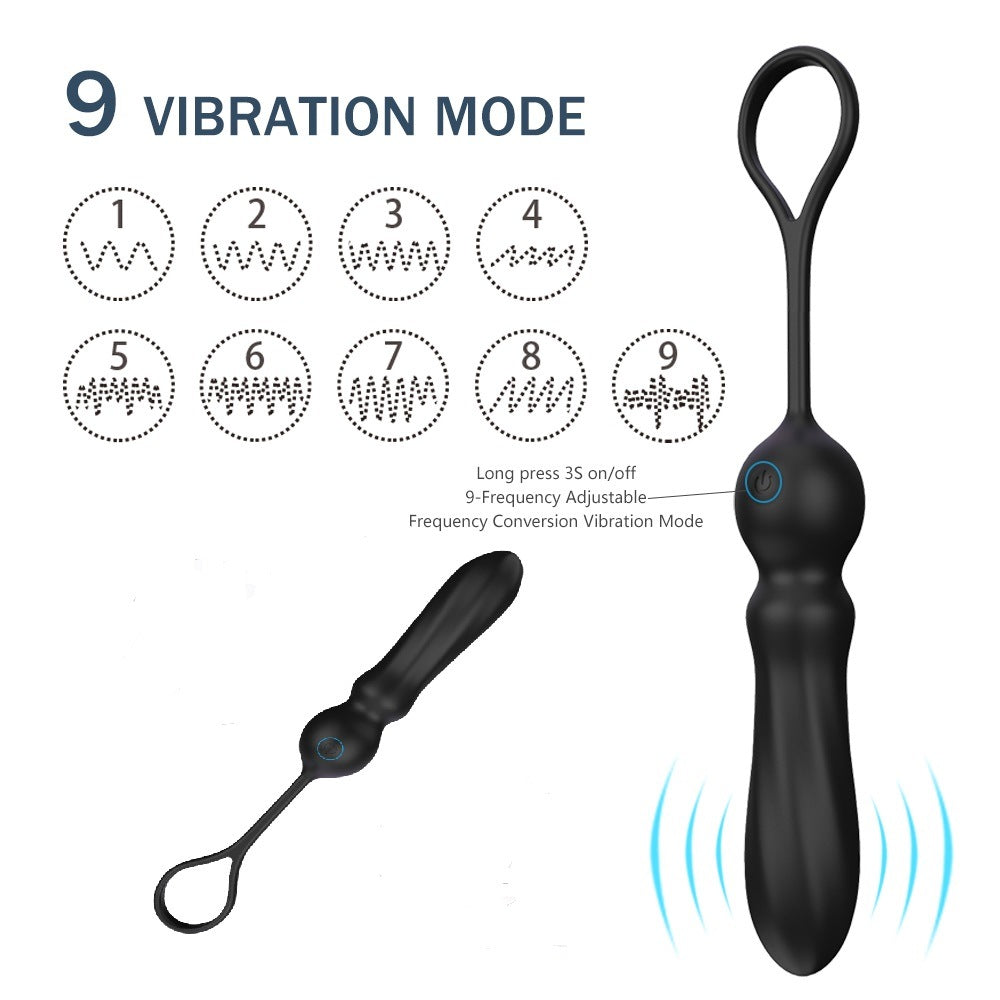 Portable Butt Anal Plug Multi Vibration Patterns Cock Ring Penis Ring Male Sex Adult Toys for Men Women Couples Solo Play Anal Vibrator Prostate Stimulator Prostate Massager