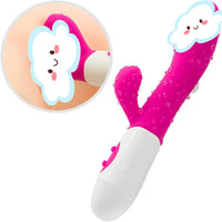 U-shaped Vibe Toy Rose Toy Sucking Toyz for Women Pleasures; Licking & Suction Toy with 10 Magic Modes & Full Waterproof & Rechargeable