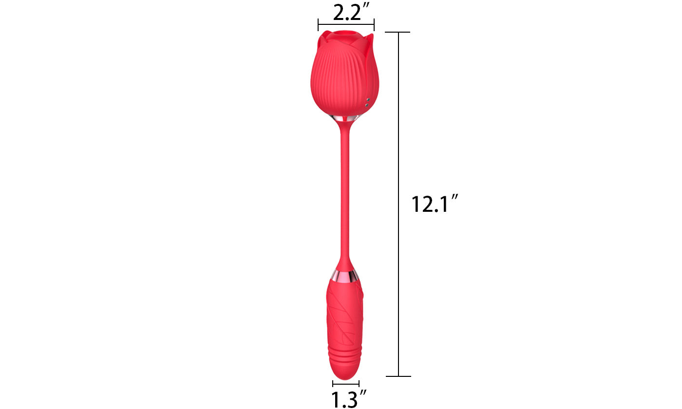 10 Speeds Vibration Suction Rose Nipple Clitoral Sucking Vibrator Sex Toy