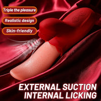 Tongue Licking Vibrator Nipples Massager for Female Masturbation & Couples