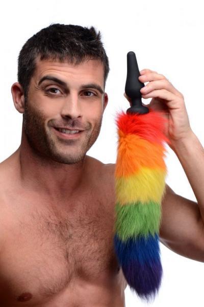 Tailz Rainbow Tail Silicone Butt Plug